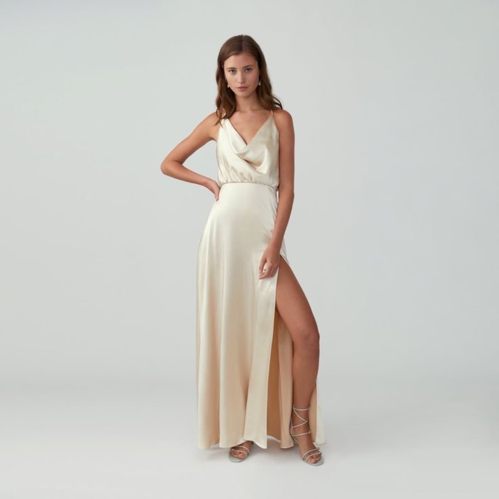 Fame and Partners Cowl Mermaid Dress